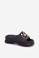 Sandał Klapki Model Hortiana M576 Black - Step in style Step in style