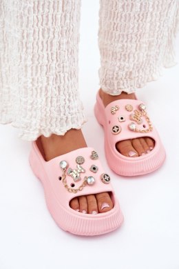 Sandał Klapki Model Hortiana M576 Pink - Step in style Step in style