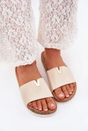 Sandał Klapki Model Vessira AM247 Beige - Step in style Step in style Sandał Klapki Model Vessira AM247 Beige - Step in style Step in style