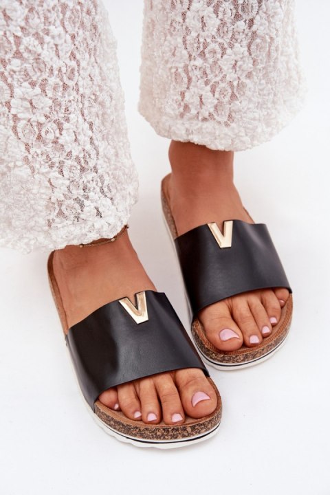 Sandał Klapki Model Vessira AM247 Black - Step in style Step in style Sandał Klapki Model Vessira AM247 Black - Step in style Step in style