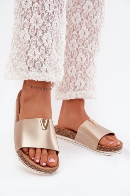 Sandał Klapki Model Vessira AM247 Gold - Step in style Step in style
