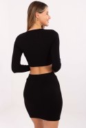 Spódnica Komplet Model RV-KMPL-7526.03 Black - Rue Paris Rue Paris Spódnica Komplet Model RV-KMPL-7526.03 Black - Rue Paris Rue Paris