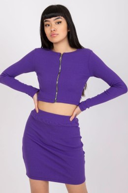 Spódnica Komplet Model RV-KMPL-7526.03 Dark Violet - Rue Paris Rue Paris