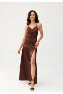 Sukienka Model Alessandra BRA SUK0460 Brown - Roco Fashion Roco Fashion Sukienka Model Alessandra BRA SUK0460 Brown - Roco Fashion Roco Fashion