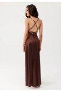 Sukienka Model Alessandra BRA SUK0460 Brown - Roco Fashion Roco Fashion Sukienka Model Alessandra BRA SUK0460 Brown - Roco Fashion Roco Fashion