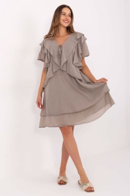 Sukienka Model MI-SK-102128.61 Dark Beige - Italy Moda Italy Moda