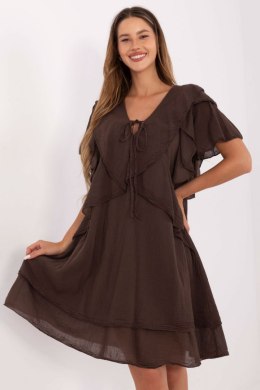 Sukienka Model MI-SK-102128.61 Dark Brown - Italy Moda Italy Moda