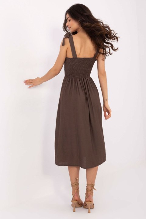 Sukienka Model MI-SK-A1830.69 Dark Brown - Italy Moda Italy Moda Sukienka Model MI-SK-A1830.69 Dark Brown - Italy Moda Italy Moda