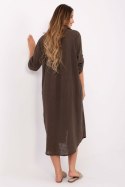 Sukienka Model TW-SK-BI-24135.81 Dark Brown - Och Bella Och Bella Sukienka Model TW-SK-BI-24135.81 Dark Brown - Och Bella Och Bella