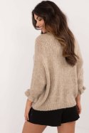 Sweter Damski Model MI-SW-2911.91 Dark Beige - Italy Moda Italy Moda