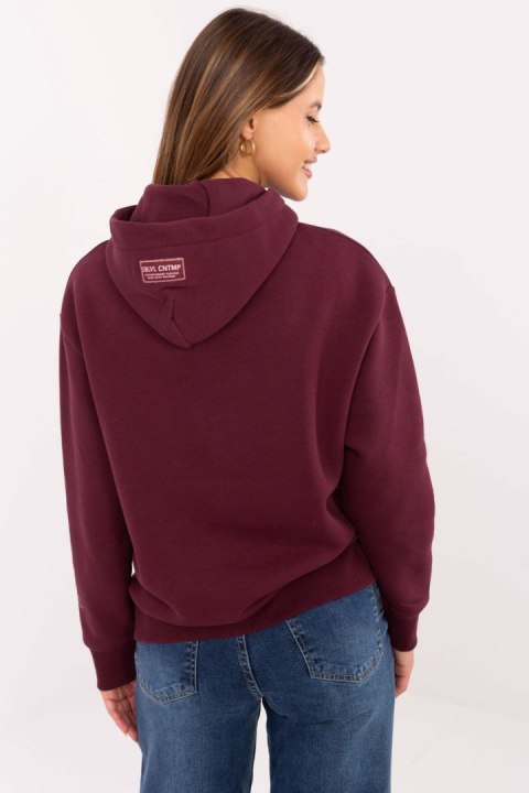 Bluza Damska Model D10608BC02802A4NO Bordo - Sublevel Sublevel Bluza Damska Model D10608BC02802A4NO Bordo - Sublevel Sublevel