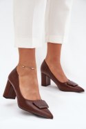Czółenka Model Celira 55-A36 Brown - Step in style Step in style Czółenka Model Celira 55-A36 Brown - Step in style Step in style