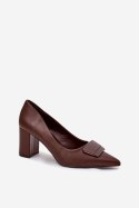 Czółenka Model Celira 55-A36 Brown - Step in style Step in style Czółenka Model Celira 55-A36 Brown - Step in style Step in style