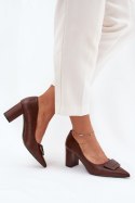 Czółenka Model Celira 55-A36 Brown - Step in style Step in style Czółenka Model Celira 55-A36 Brown - Step in style Step in style