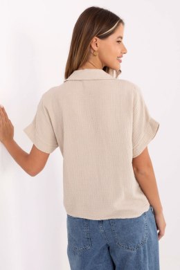 Koszula Damska Model MO-KS-53035.95 Beige - Italy Moda Italy Moda