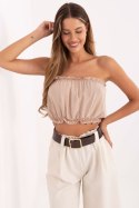 Koszulka Top Model LK-TP-510105.91 Beige - Lakerta Lakerta Koszulka Top Model LK-TP-510105.91 Beige - Lakerta Lakerta