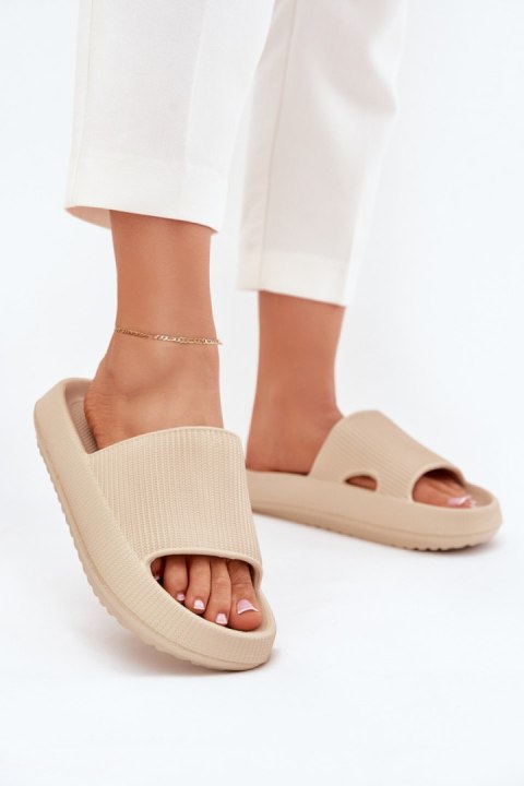 Sandał Klapki Model Ameira BG208P Beige - Step in style Step in style