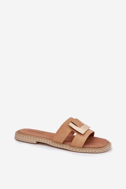 Sandał Klapki Model Artiker 56C1335 Beige - Step in style Step in style