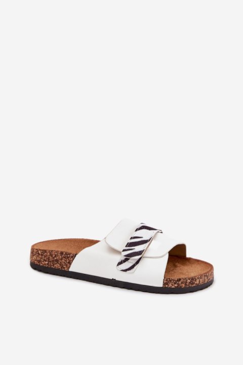 Sandał Klapki Model Baylin BJ701 White - Step in style Step in style Sandał Klapki Model Baylin BJ701 White - Step in style Step in style
