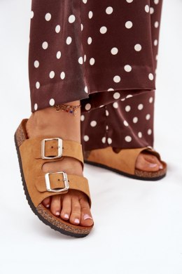 Sandał Klapki Model Livara WD295 Camel - Step in style Step in style