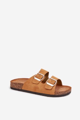 Sandał Klapki Model Livara WD295 Camel - Step in style Step in style