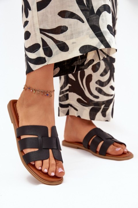 Sandał Klapki Model Mirona WD298 Black - Step in style Step in style