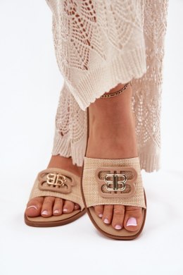 Sandał Klapki Model Nenitta 5257 Beige - Step in style Step in style