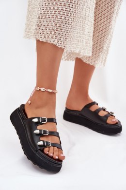 Sandał Klapki Model Nimiotte H-11 Black - Step in style Step in style