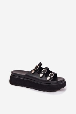 Sandał Klapki Model Nimiotte H-11 Black - Step in style Step in style