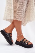 Sandał Klapki Model Nimiotte H-11 Black - Step in style Step in style