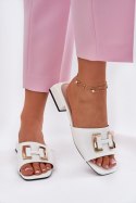 Sandał Klapki Model Vinceza 62229 White - Step in style Step in style
