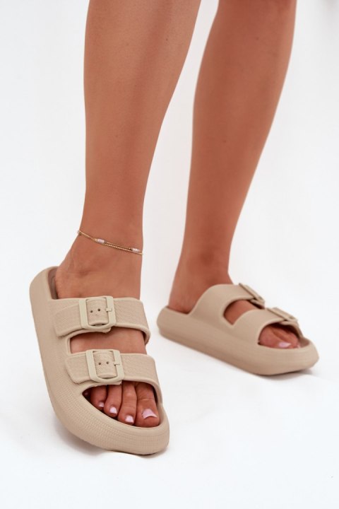 Sandał Klapki Model Vinceza 76056 Beige - Step in style Step in style