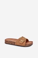 Sandał Klapki Model Zavira WD299 Camel - Step in style Step in style Sandał Klapki Model Zavira WD299 Camel - Step in style Step in style