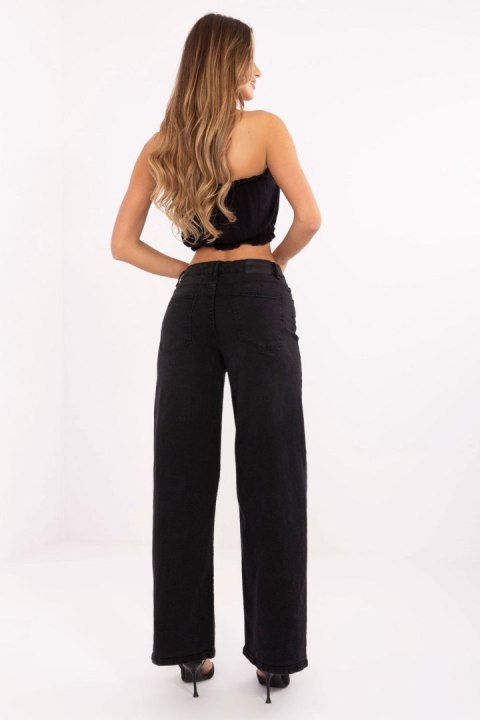 Spodnie Jeansy Damskie Model D85083BI62544B155 Black - Sublevel Sublevel Spodnie Jeansy Damskie Model D85083BI62544B155 Black - Sublevel Sublevel
