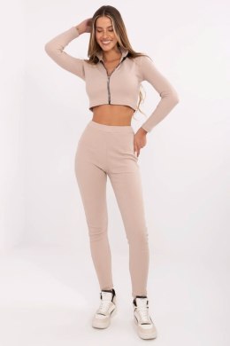 Spodnie Komplet Model RV-KMPL-7304.83 Beige - Rue Paris Rue Paris