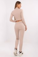 Spodnie Komplet Model RV-KMPL-7304.83 Beige - Rue Paris Rue Paris Spodnie Komplet Model RV-KMPL-7304.83 Beige - Rue Paris Rue Paris