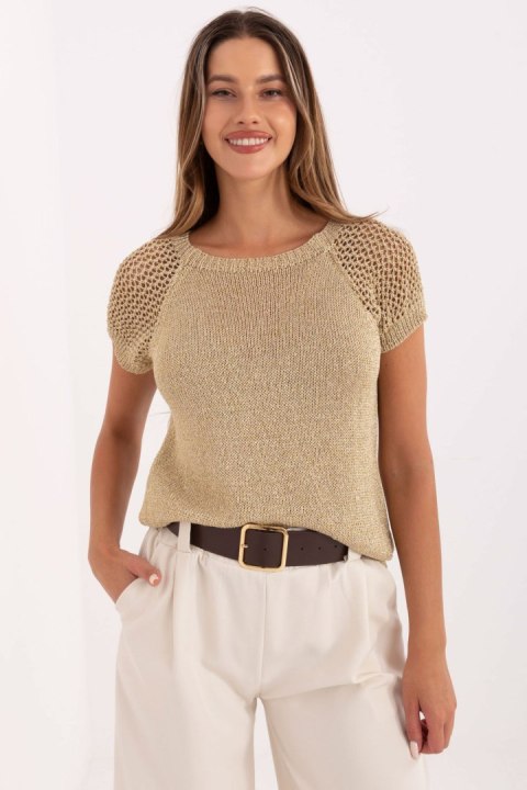 Sweter Damski Model MI-BZ-1607.93 Gold - Italy Moda Italy Moda Sweter Damski Model MI-BZ-1607.93 Gold - Italy Moda Italy Moda