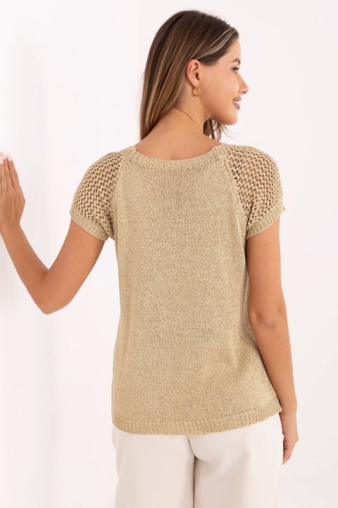 Sweter Damski Model MI-BZ-1607.93 Gold - Italy Moda Italy Moda Sweter Damski Model MI-BZ-1607.93 Gold - Italy Moda Italy Moda