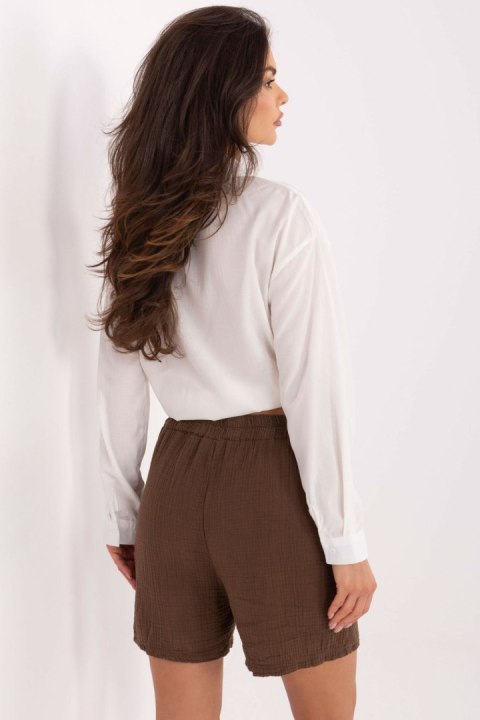 Szorty Damskie Model MO-SN-9717.95 Brown - Italy Moda Italy Moda Szorty Damskie Model MO-SN-9717.95 Brown - Italy Moda Italy Moda