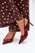 Szpilki Model Vivae P-1457 Bordo - Step in style Step in style Szpilki Model Vivae P-1457 Bordo - Step in style Step in style