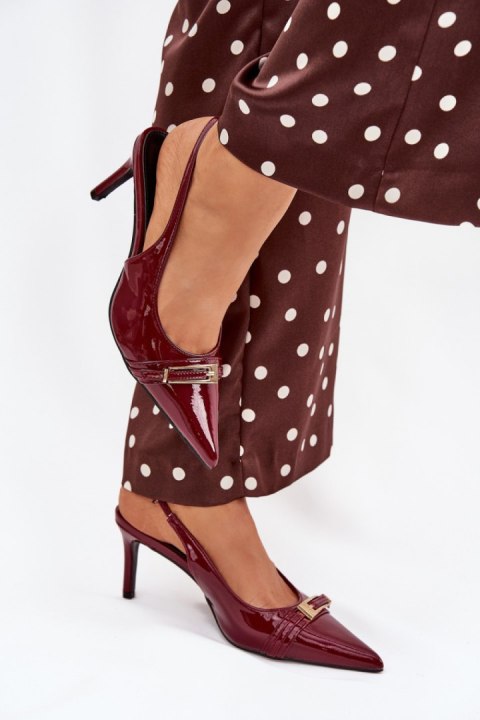 Szpilki Model Vivae P-1457 Bordo - Step in style Step in style Szpilki Model Vivae P-1457 Bordo - Step in style Step in style