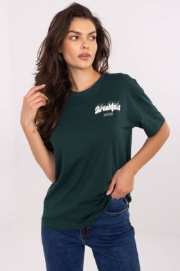 Tshirt Damski Model D12022M02645R Dark Green - Sublevel Sublevel