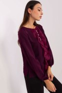 Bluzka Model LK-BZ-506673.36 Dark Violet - Lakerta Lakerta Bluzka Model LK-BZ-506673.36 Dark Violet - Lakerta Lakerta