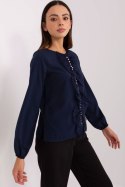 Bluzka Model LK-BZ-506673.36 Navy - Lakerta Lakerta Bluzka Model LK-BZ-506673.36 Navy - Lakerta Lakerta