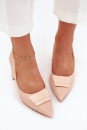 Czółenka Model Celira 55-A36 Beige - Step in style Step in style