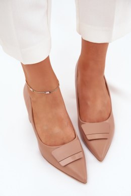 Czółenka Model Celira 55-A36 Dark Beige - Step in style Step in style