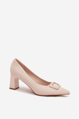 Czółenka Model Seriva 55-A30 Beige - Step in style Step in style