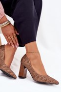 Czółenka Model Vinceza 62254 Brown - Step in style Step in style