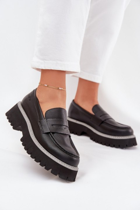 Mokasyny Model Big Star NN274049 Black - Step in style Step in style