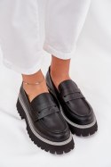 Mokasyny Model Big Star NN274049 Black - Step in style Step in style